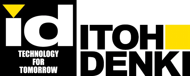 Logo Itoh Denki, met de slogan "Technology for tomorrow"